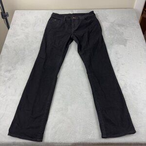 True Religion NWOT Men's Size 32x34 Ricky Flap SN Straight Leg Black Flare Jeans